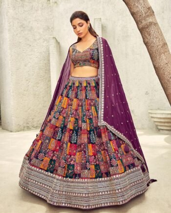 digital printed fabric Lehenga Choli